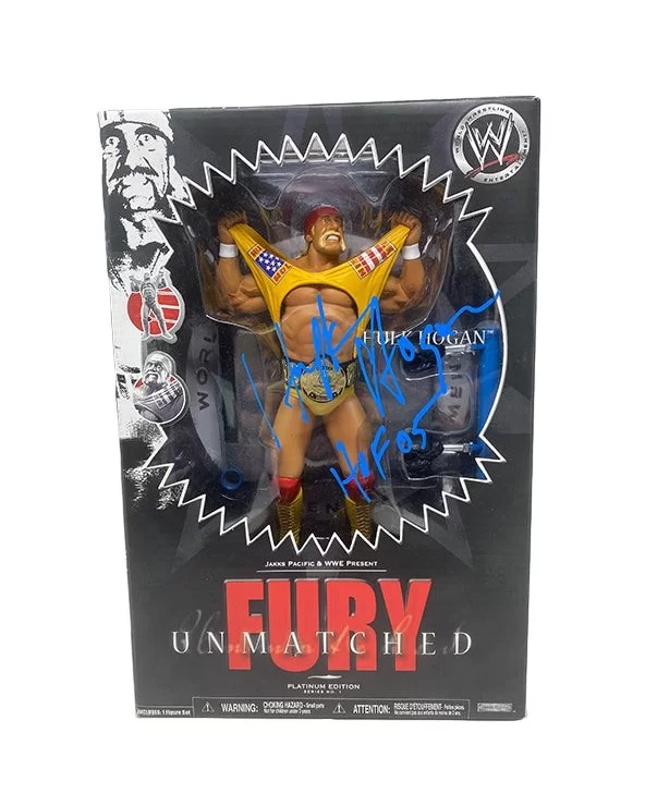 Hulk Hogan Signed Unmatched Fury Figure $122.40 Signed Items