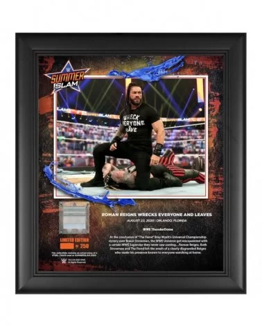 Roman Reigns WWE Framed 15" x 17" 2020 SummerSlam Collage with a Piece of Match-Used Chair - Limited Edition of 250 $17.92 Ho...