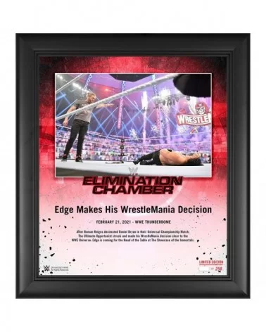 Edge Framed 15" x 17" 2021 Elimination Chamber Collage - Limited Edition of 250 $20.16 Home & Office