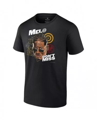 Men's Fanatics Branded Black Carmelo Hayes I Am Melo Don't Miss T-Shirt $7.44 T-Shirts