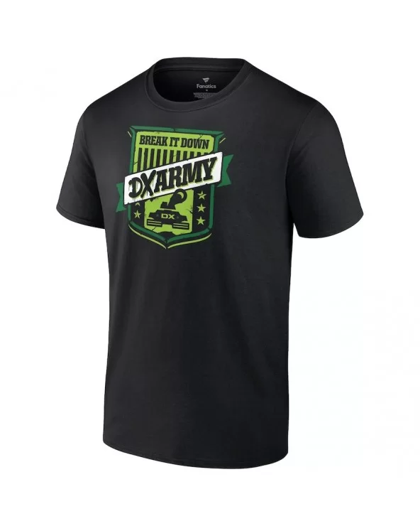 Men's Fanatics Branded Black D-Generation X Break It Down DX Army T-Shirt $9.36 T-Shirts