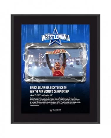 Bianca Belair 10.5" x 13" WrestleMania 38 Night 1 Sublimated Plaque $10.08 Home & Office