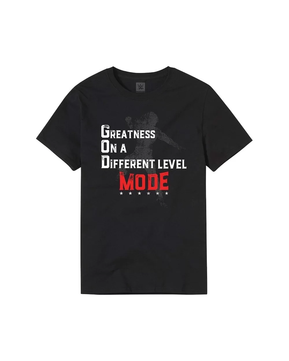 Men's Black Roman Reigns G.O.D. Mode T-Shirt $7.22 T-Shirts