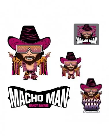 Fathead "Macho Man" Randy Savage Five-Piece Removable Mini Decal Set $8.88 Home & Office