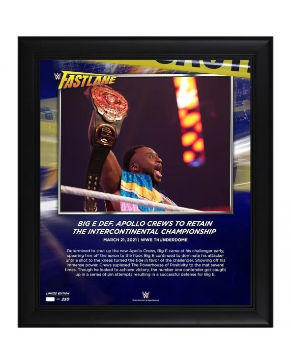 Big E Framed 15" x 17" 2021 Fastlane Collage - Limited Edition of 250 $21.28 Collectibles