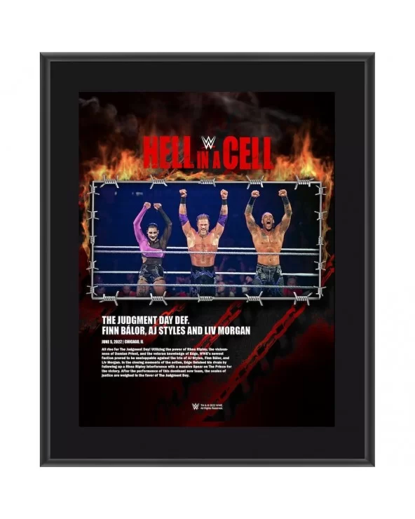 Judgment Day 10.5" x 13" 2022 Hell in a Cell Sublimated Plaque $9.12 Home & Office