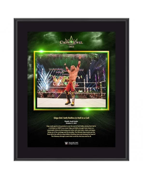 Edge Framed 10.5" x 13" 2021 Crown Jewel Sublimated Plaque $9.36 Collectibles