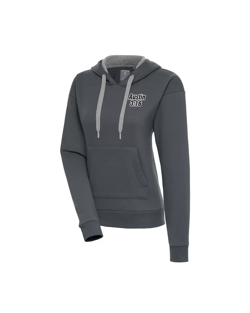 Women's Antigua Charcoal "Stone Cold" Steve Austin Victory Pullover Hoodie $19.80 Apparel