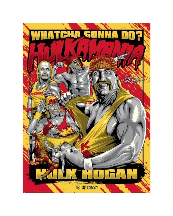 Phenom Gallery Hulk Hogan 18" x 24" Framed Serigraph $33.60 Collectibles