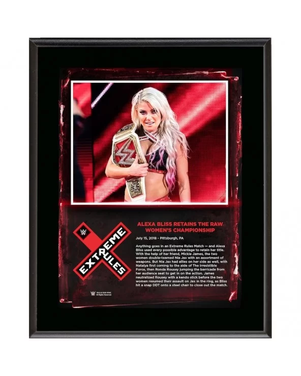 Alexa Bliss 10.5" x 13" 2018 Extreme Rules Sublimated Plaque $9.60 Collectibles