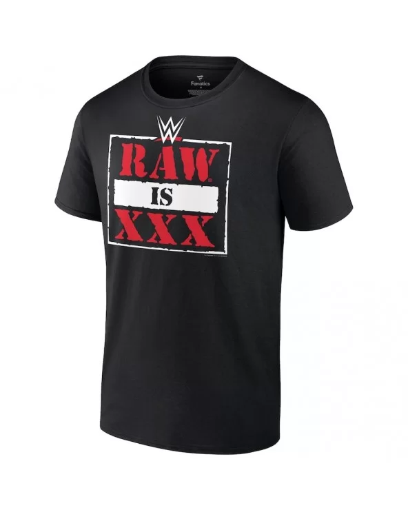 Men's Fanatics Branded Black RAW 30th Anniversary Logo T-Shirt $11.04 T-Shirts