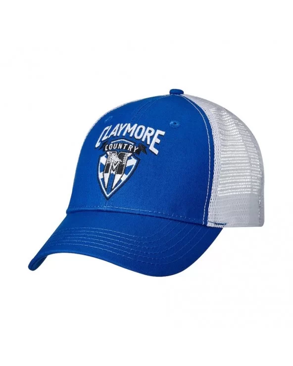 Men's Royal/White Drew McIntyre Claymore Country Trucker Snapback Hat $4.95 Apparel