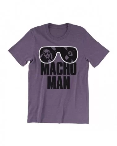 Men's Purple "Macho Man" Randy Savage Sunglasses T-Shirt $10.32 T-Shirts