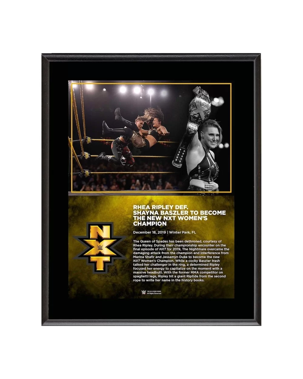 Rhea Ripley WWE Framed 10.5" x 13" New NXT Champion Collage $10.56 Collectibles