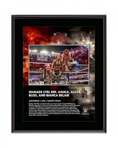 Bayley Iyo Sky and Dakota Kai of Damage CTRL WWE 10.5" x 13" 2022 Clash at the Castle Sublimated Plaque $8.40 Home & Office