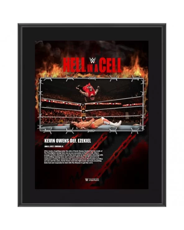 Kevin Owens 10.5" x 13" 2022 Hell in a Cell Sublimated Plaque $8.40 Home & Office