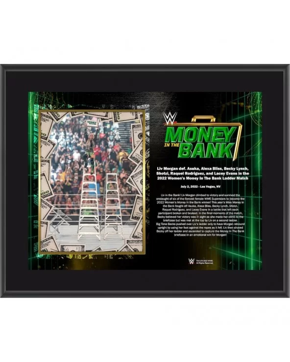 Liv Morgan Framed 10.5" x 13" 2022 Money in the Bank Sublimated Plaque $11.28 Collectibles