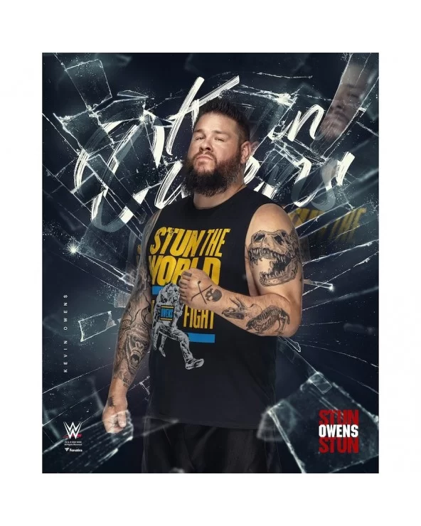 Kevin Owens Unsigned 16" x 20" Shattered Photograph $8.80 Home & Office