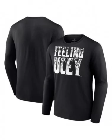 Men's Fanatics Branded Black The Bloodline Feeling Ucey Long Sleeve T-Shirt $9.24 T-Shirts