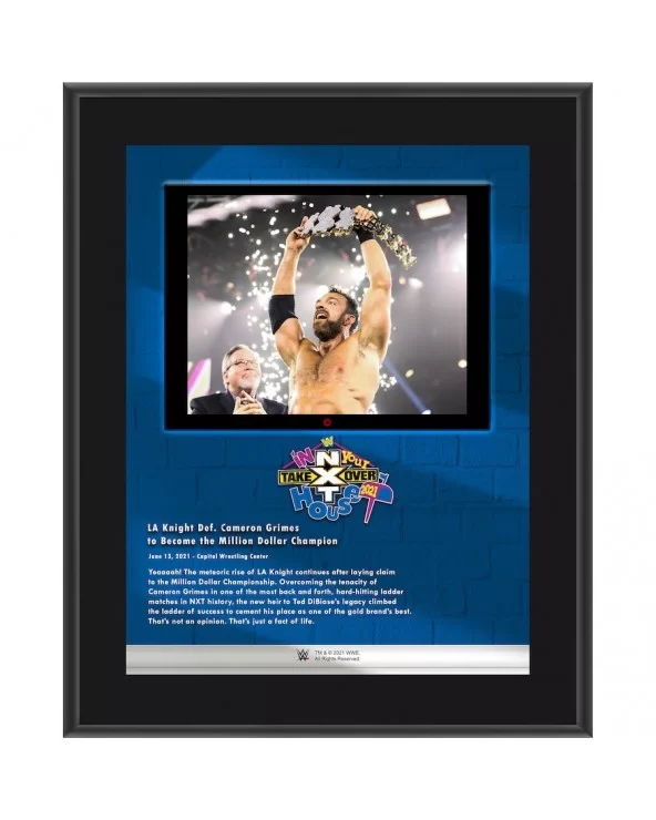 LA Knight 10.5" x 13" 2021 NXT TakeOver: In Your House Sublimated Plaque $7.68 Collectibles