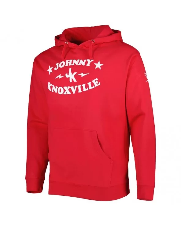Men's Red Johnny Knoxville Pullover Hoodie $10.40 Apparel
