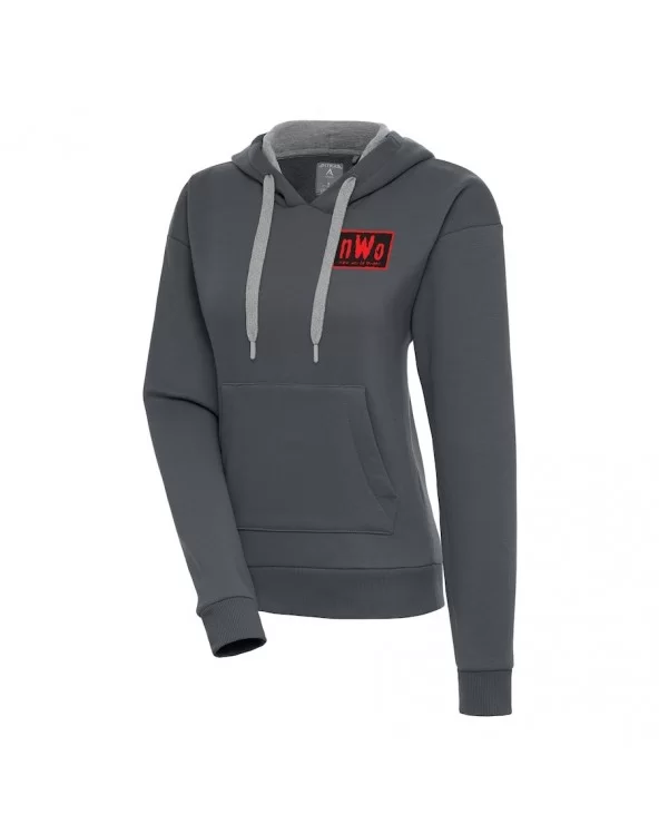 Women's Antigua Charcoal nWo Victory Pullover Hoodie $15.75 Apparel