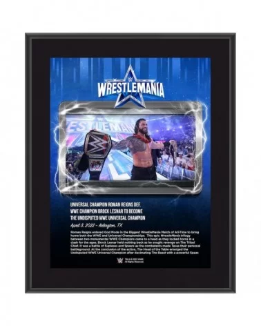 Roman Reigns 10.5" x 13" WrestleMania 38 Night 2 Sublimated Plaque $7.44 Home & Office