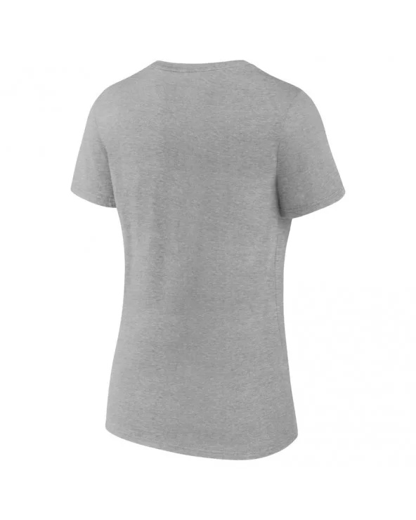 Women's Fanatics Branded Gray WWE Distressed Logo V-Neck T-Shirt $10.56 T-Shirts