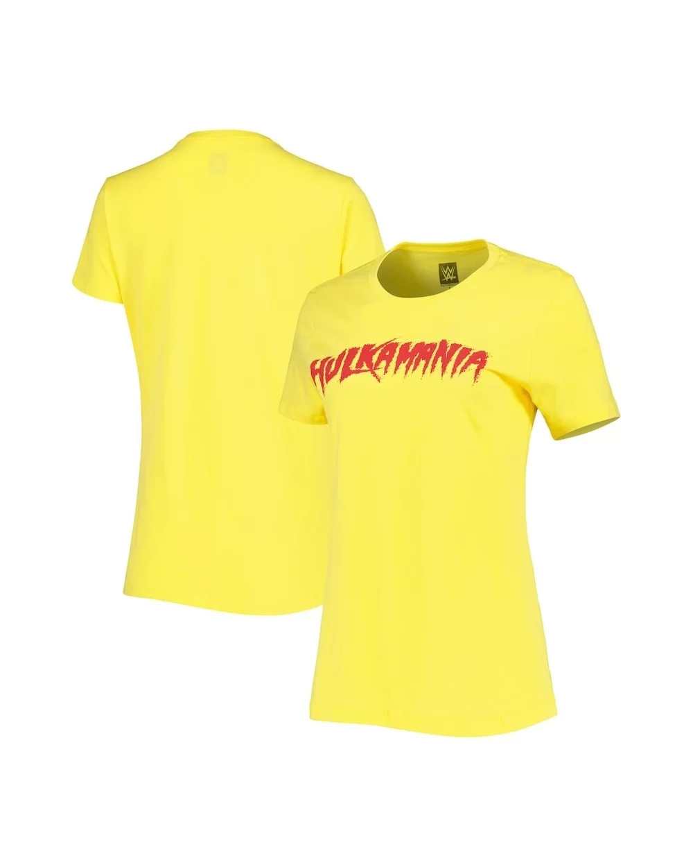 Women's Yellow Hulk Hogan Hulkamania T-Shirt $6.19 T-Shirts