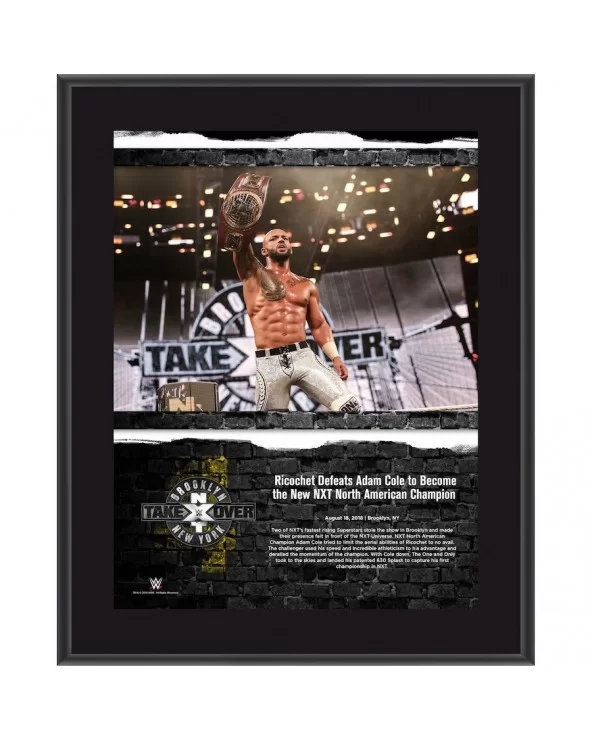 Ricochet WWE Framed 10.5" x 13" 2018 NXT TakeOver: Brooklyn Collage $8.40 Home & Office