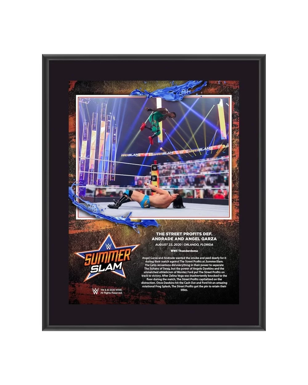 Street Profits WWE Framed 10.5" x 13" 2020 SummerSlam Sublimated Collage $7.68 Collectibles