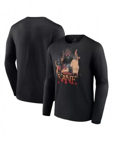 Men's Fanatics Branded Black Kane Old School Long Sleeve T-Shirt $10.64 T-Shirts