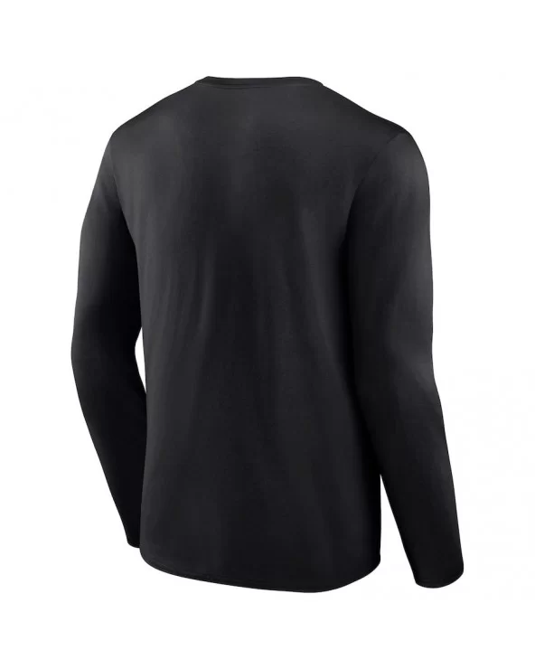 Men's Fanatics Branded Black Kane Old School Long Sleeve T-Shirt $10.64 T-Shirts