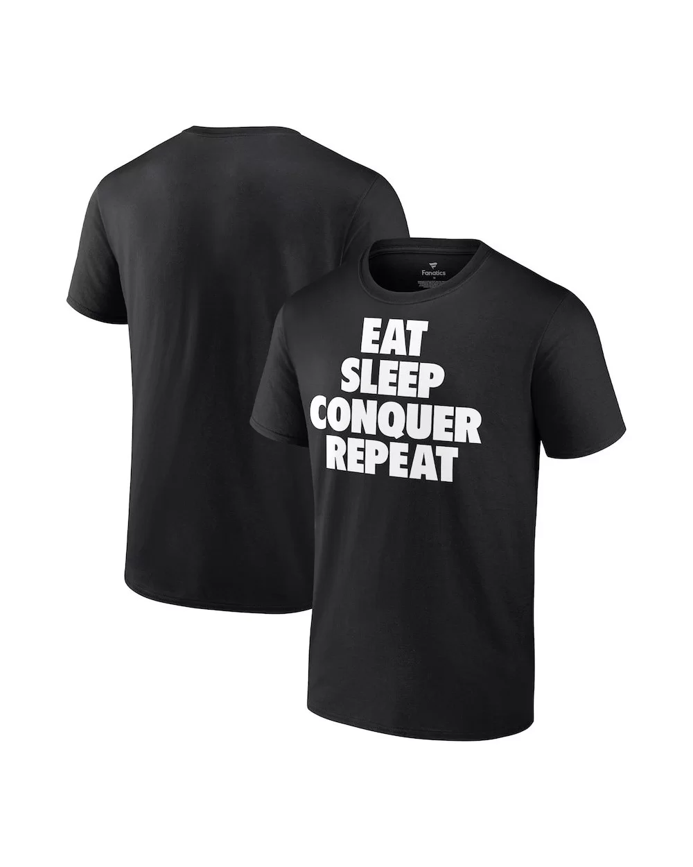 Men's Fanatics Branded Black Brock Lesnar Eat Sleep Conquer Repeat T-Shirt $9.84 T-Shirts