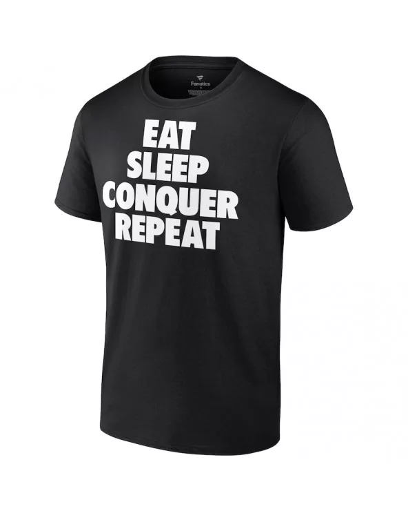 Men's Fanatics Branded Black Brock Lesnar Eat Sleep Conquer Repeat T-Shirt $9.84 T-Shirts