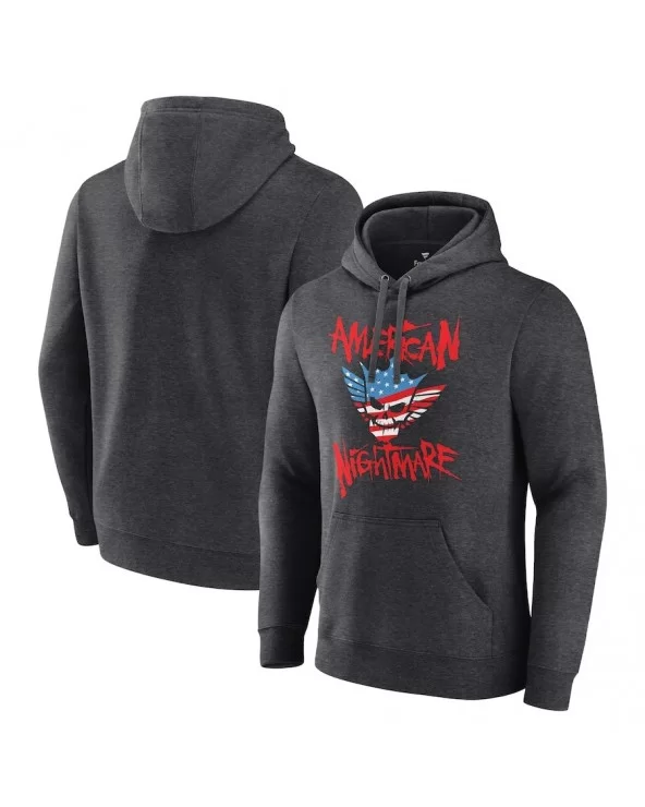 Men's Charcoal Cody Rhodes American Nightmare Logo Pullover Hoodie $18.00 Apparel