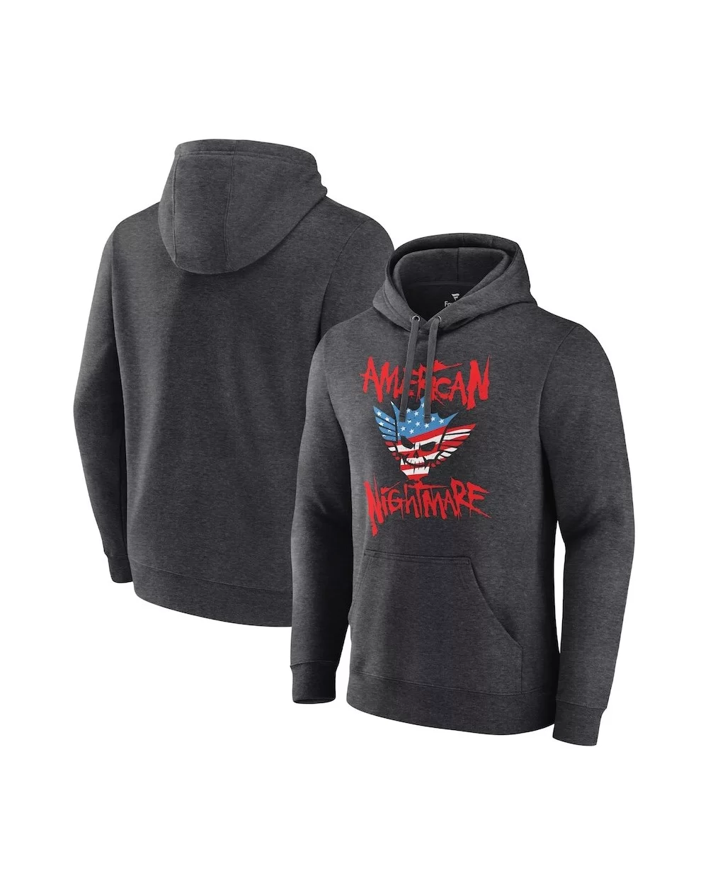 Men's Charcoal Cody Rhodes American Nightmare Logo Pullover Hoodie $18.00 Apparel