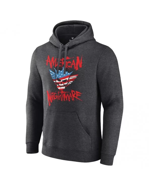 Men's Charcoal Cody Rhodes American Nightmare Logo Pullover Hoodie $18.00 Apparel