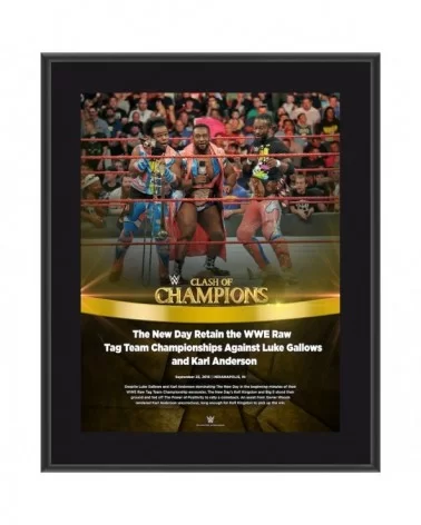 The New Day 10.5" x 13" 2016 Clash of Champions Sublimated Plaque $7.44 Home & Office