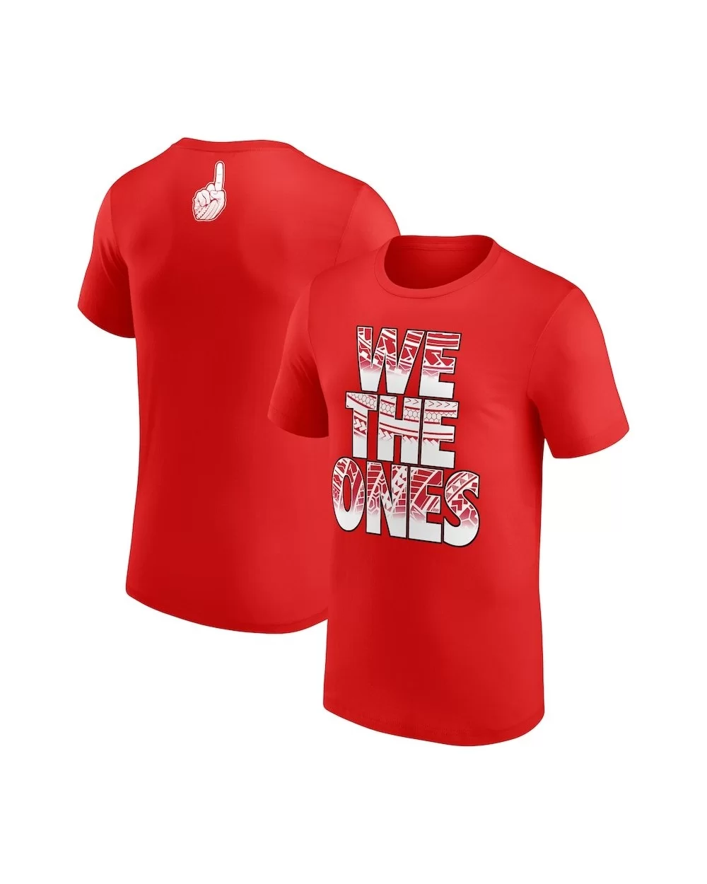 Men's Red The Bloodline We The Ones Logo T-Shirt $11.76 T-Shirts