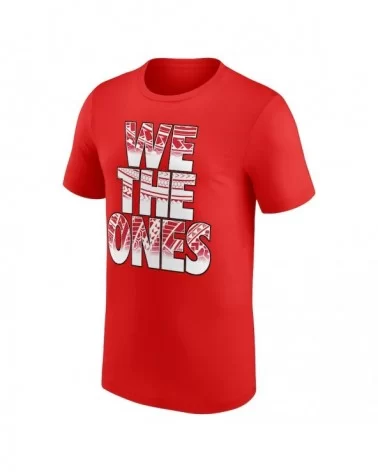 Men's Red The Bloodline We The Ones Logo T-Shirt $11.76 T-Shirts