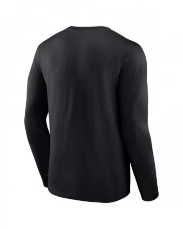 Men's Black Mustafa Ali Chase The Light Long Sleeve T-Shirt $10.92 T-Shirts