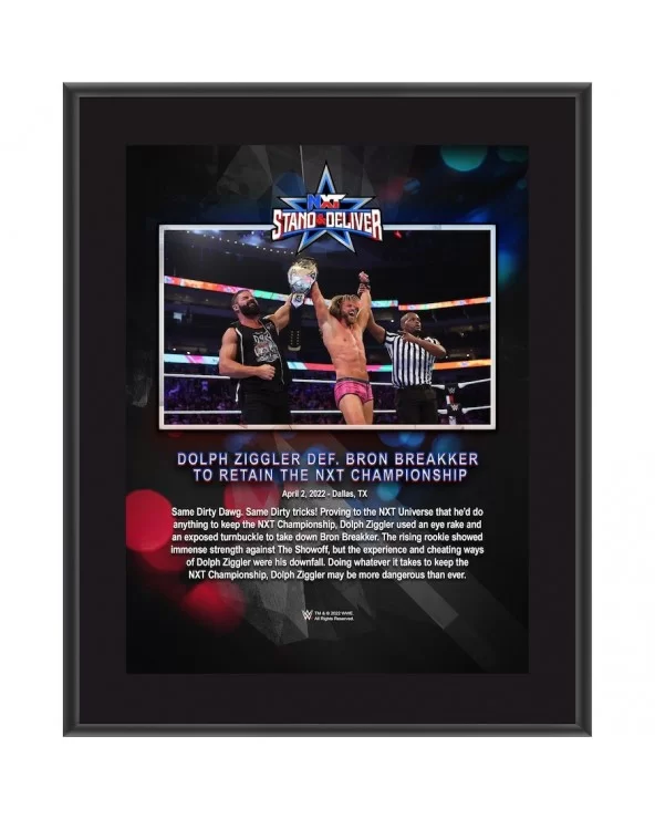 Dolph Ziggler 10.5" x 13" 2022 Stand & Deliver Sublimated Plaque $7.92 Home & Office