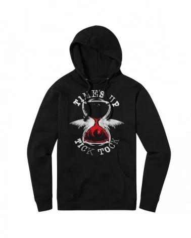 Men's Black Karrion Kross Time's Up Tick Tock Pullover Hoodie $8.68 Apparel