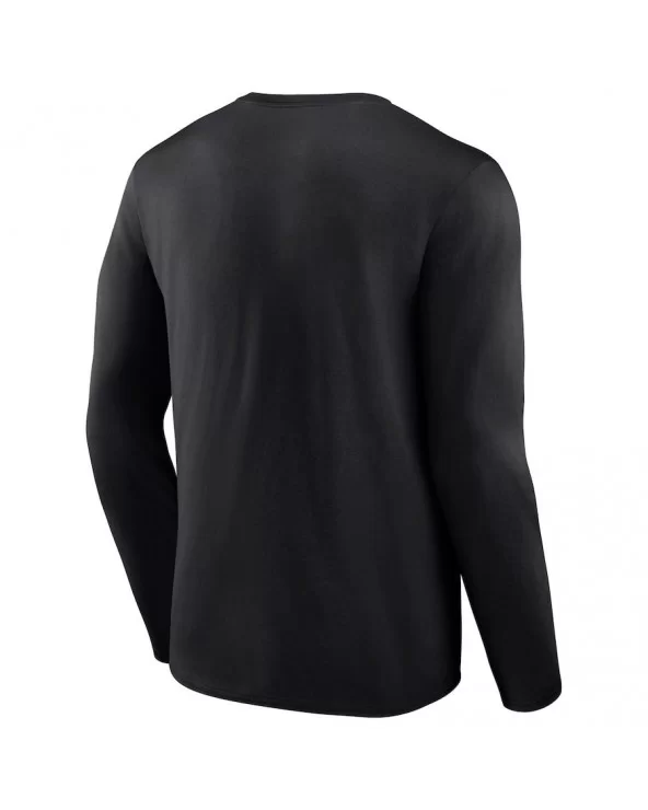 Men's Fanatics Branded Black Schism Logo Long Sleeve T-Shirt $13.44 T-Shirts