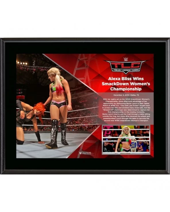 Alexa Bliss Framed 10.5" x 13" 2016 TLC Sublimated Plaque $8.16 Collectibles