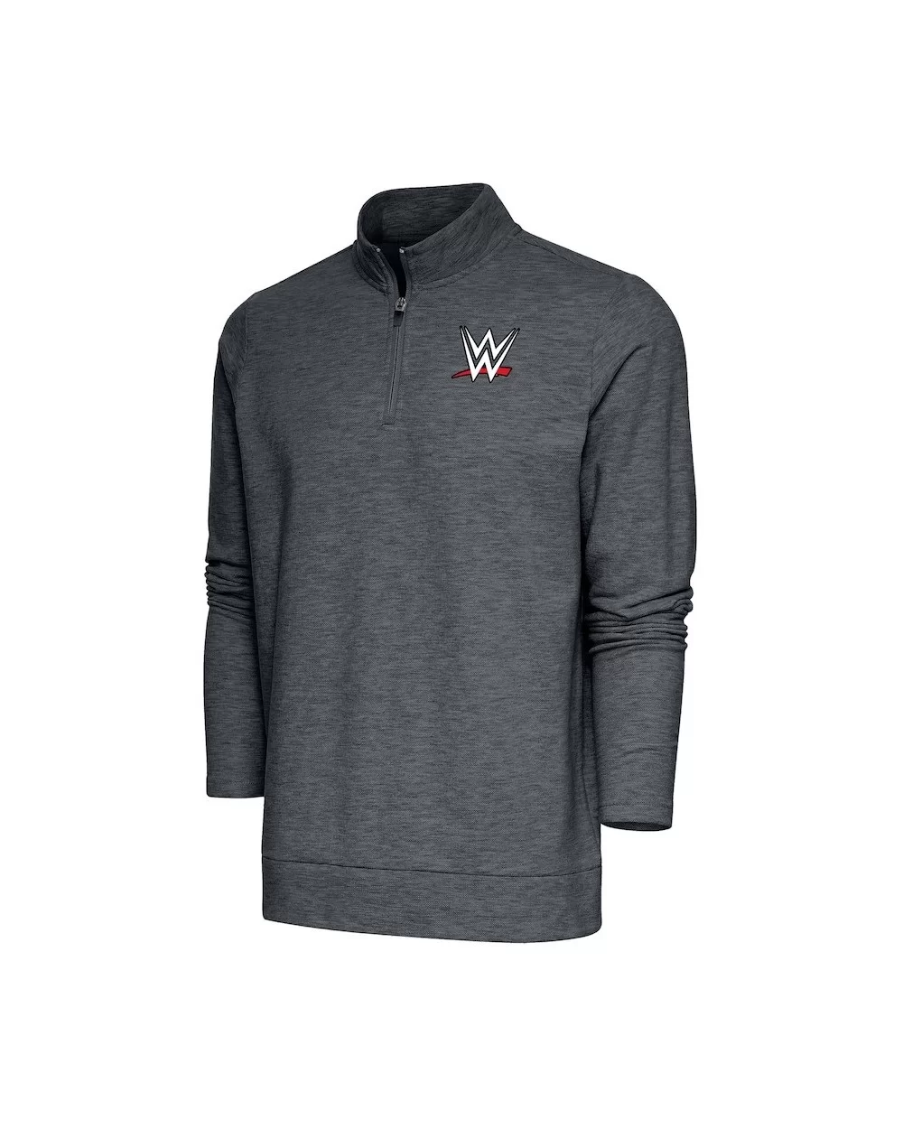 Men's Antigua Charcoal WWE Gambit Quarter-Zip Pullover Top $14.28 Apparel