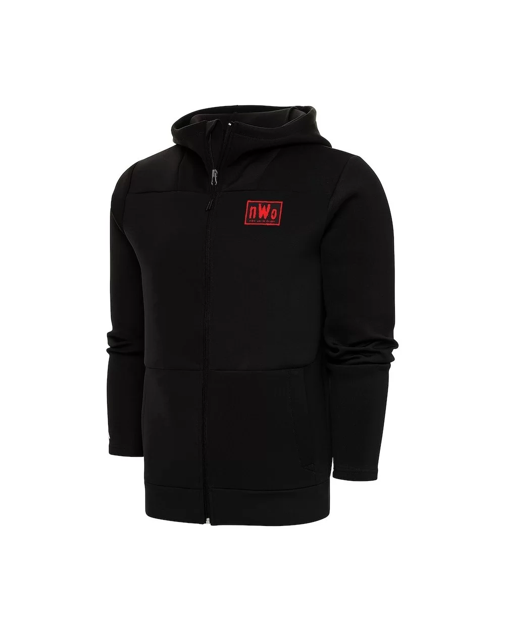 Men's Antigua Black nWo Protect Full-Zip Hoodie $23.97 Apparel