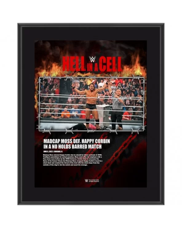 Madcap Moss 10.5" x 13" 2022 Hell in a Cell Sublimated Plaque $10.56 Collectibles