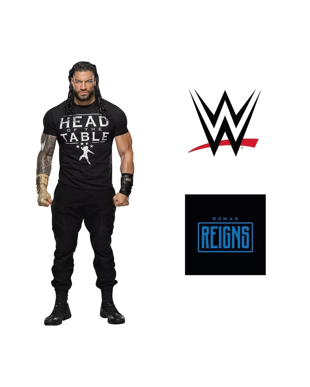 Fathead Roman Reigns Head of the Table Three-Piece Removable Wall Decal Set $42.32 Home & Office